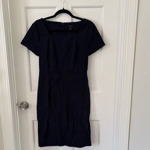 NWT Ann Taylor Navy Midi Dress